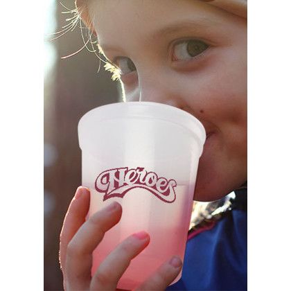 Custom 16 oz. Color Changing Mood Stadium Cups - In Use Custom 16 oz. Color Changing Mood Stadium Cups - In Use