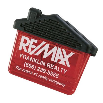 Magnetic House-Shaped Power Clip - Red