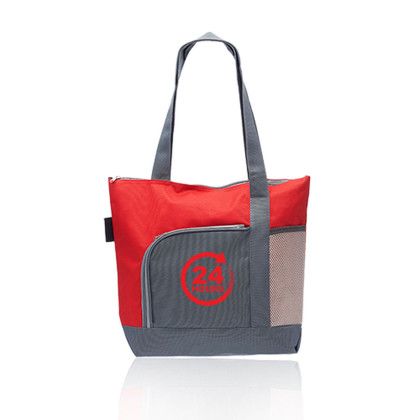 The Go Getter Two-tone Tote Bags - Red The Go Getter Two-tone Tote Bags - Red