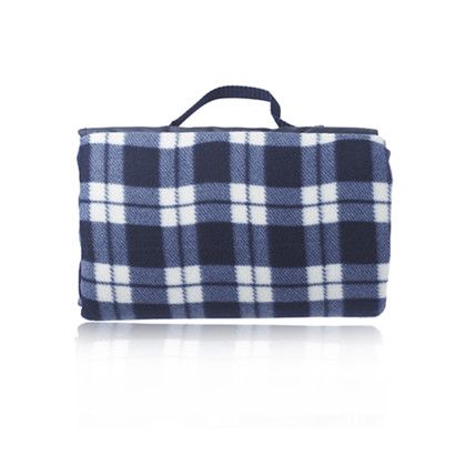 Custom Brookhaven Roll Up Picnic Blankets - Blue Back side
