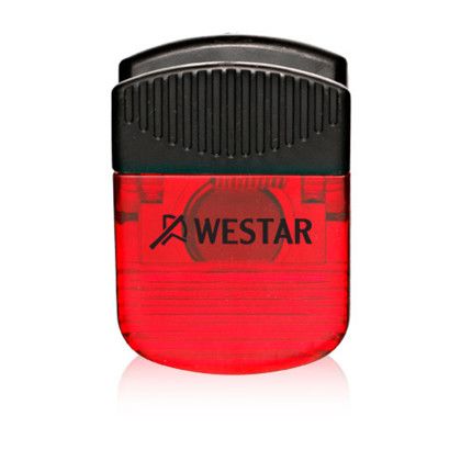 Custom Square Magnetic Clips - Translucent Red