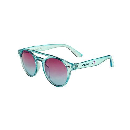 Custom Cosmic Stellar Round Sunglasses - Light blue