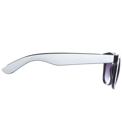 Custom Monaco Sunglasses - White/Black Side View