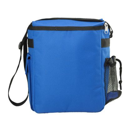 Custom Traveler Insulated Lunch Bags - Royal Blue Back Side