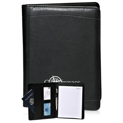 Custom Leather Padfolios - Black Lifestyle