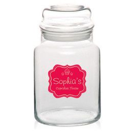 Custom 26 oz ARC Colonial Candy Jars - Clear