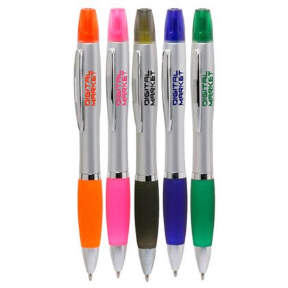 Custom Plastic Highlighter Pens - All Colors