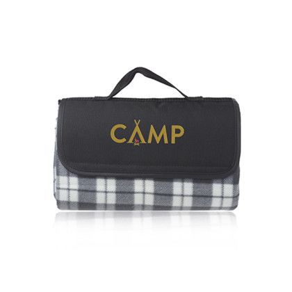 Custom Brookhaven Roll Up Picnic Blankets - Grey