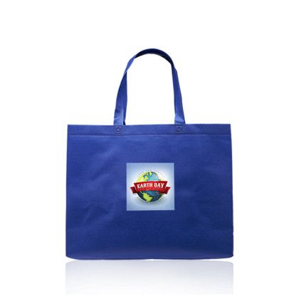 Custom Delhi Jumbo Sized Tote Bags - Blue