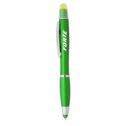 Custom Maitland Gel Highlighter Stylus Pens - Green