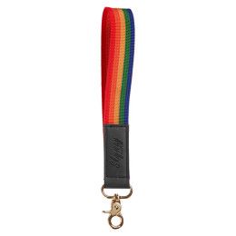 Custom Wrist Strap Keychain - Rainbow