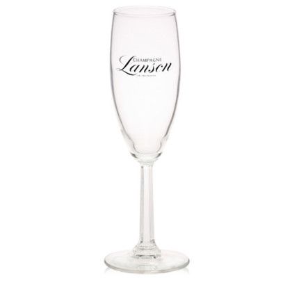 Custom 6 oz Libbey Champagne Flutes - Clear