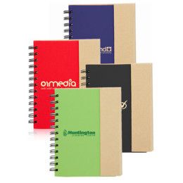 Custom Two Tone Eco Friendly Notebooks - All colors