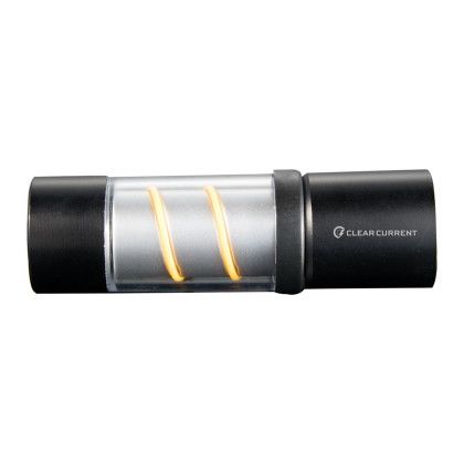 Custom Spiral Filament Mini 100 Lumen Lantern Flashlight - Black 