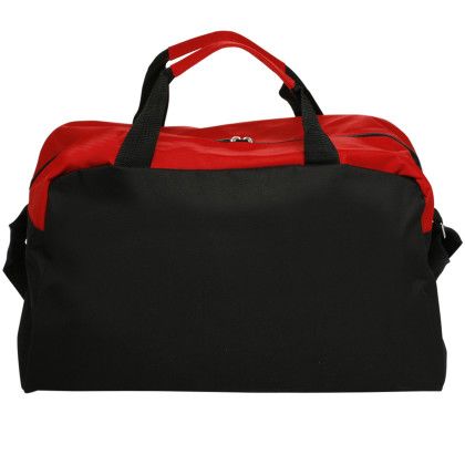 Custom Center Court Duffel Bags - Red Back side