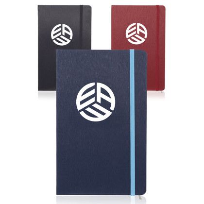 Custom Hardcover Journals with Color Band - All Colors 