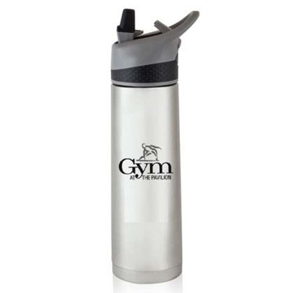 Custom 18 oz Double Wall Stainless Steel Bottles - Black