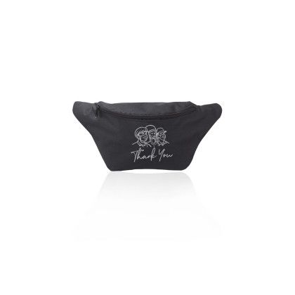 Custom Excursion Polyester Fanny Packs - Black