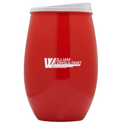 Custom 16 oz Tumbler Stemless Wine Glasses - Red
