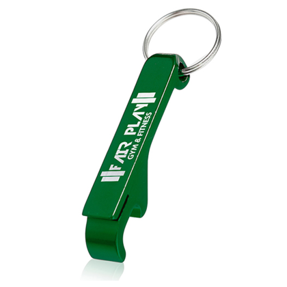Custom Bottle Opener Metal Keychains - Green Custom Bottle Opener Metal Keychains - Green