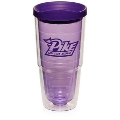 Custom 24 oz. Double Wall Orbit Acrylic Tumblers - Purple