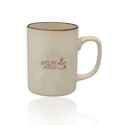 Custom 20 oz. El Grande Matte Ceramic Personalized Mugs - Beige