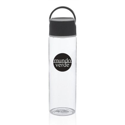 Custom 23 oz. Chenab Plastic Water Bottles - Black Custom 23 oz. Chenab Plastic Water Bottles - Black