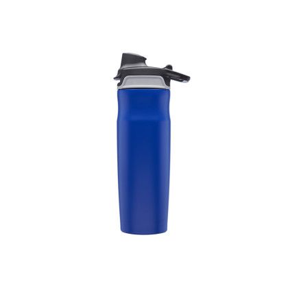 Custom 20 oz Juno Water Bottles with Flip Lid - Blue Back View