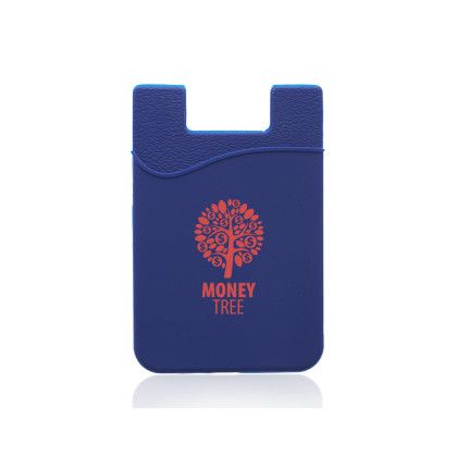Custom Maya Basic Silicone Phone Wallets - Navy Blue 