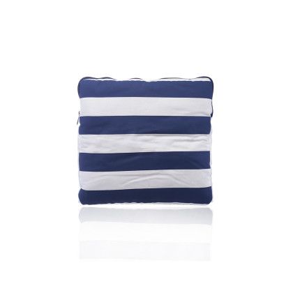 Custom 2-in-1 Cordova Pillow Blankets - Navy Blue Back View
