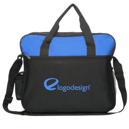 Custom Laptop Messenger Bags - Blue 