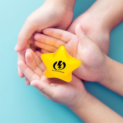 Custom Star Stress Balls - Yellow Lifestyle