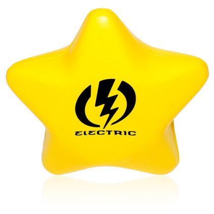 Custom Star Stress Balls - Yellow
