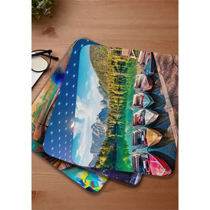 Custom Large Full Color Rectangular Mouse Pads - Lifestyle