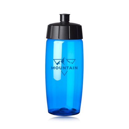 Custom 19 oz. Sinker Plastic Water Bottles - Blue