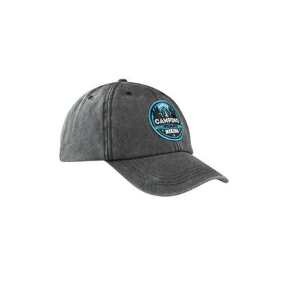 Custom Lynx Washed Cotton Baseball Caps - Black