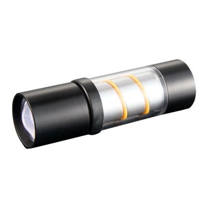 Custom Spiral Filament Mini 100 Lumen Lantern Flashlight - Black Side View