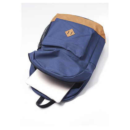 Custom Multipurpose Laptop Backpacks - Blue Open View