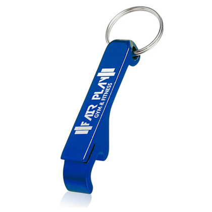 Custom Bottle Opener Metal Keychains - Dark Blue Custom Bottle Opener Metal Keychains - Dark Blue
