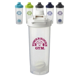 Custom 24 oz. Olympian Plastic Shaker Bottles with Mixer - All Colors 