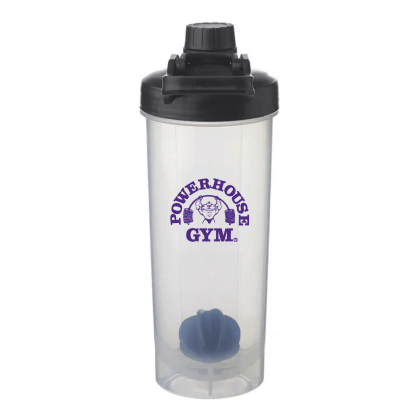 Custom 24 oz. Olympian Plastic Shaker Bottles with Mixer - Grey