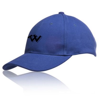 Custom 6 Panel Buckle Baseball Caps - Blue
