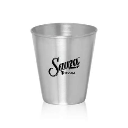 Custom 2.5 oz Metal Shot Glasses - Stainless Steel