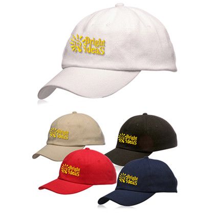 Custom 6 Panel Unconstructed Brushed Cotton Caps - All Colors 