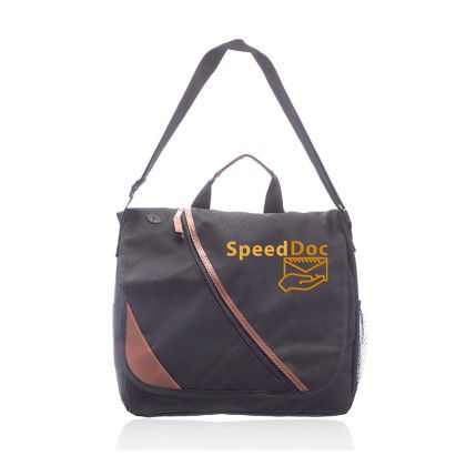 Custom Executive Messenger Bags - Black