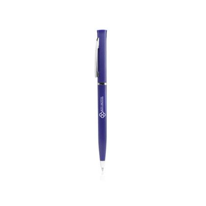 Custom Twist Action Hotel Pens - Blue