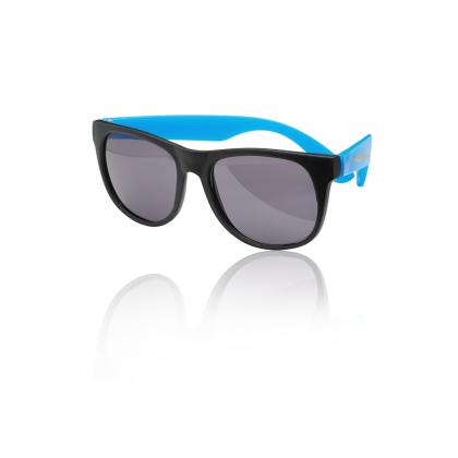 Custom Junie Kid Size Plastic Sunglasses - Blue