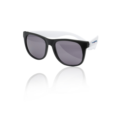 Custom Junie Kid Size Plastic Sunglasses - White