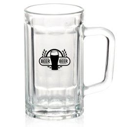 Custom 15 oz. Sports Fan Glass Beer Mugs - Clear