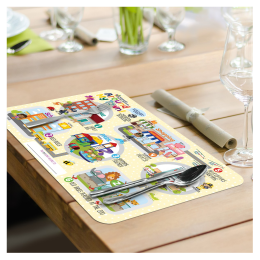 Custom Rectangle Placemat -1 Sided - Multicolor